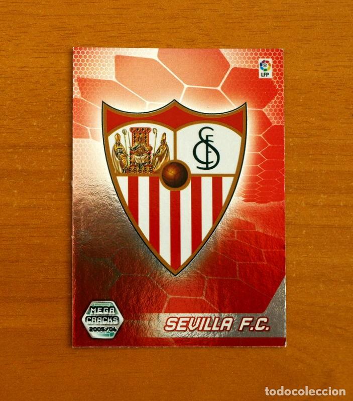 Cromos de f&uacute;tbol: Sevilla -N&ordm; 271 Escudo -Megacracks Las Fichas Liga 2005-2006-05-06 Mega Cracks Panini