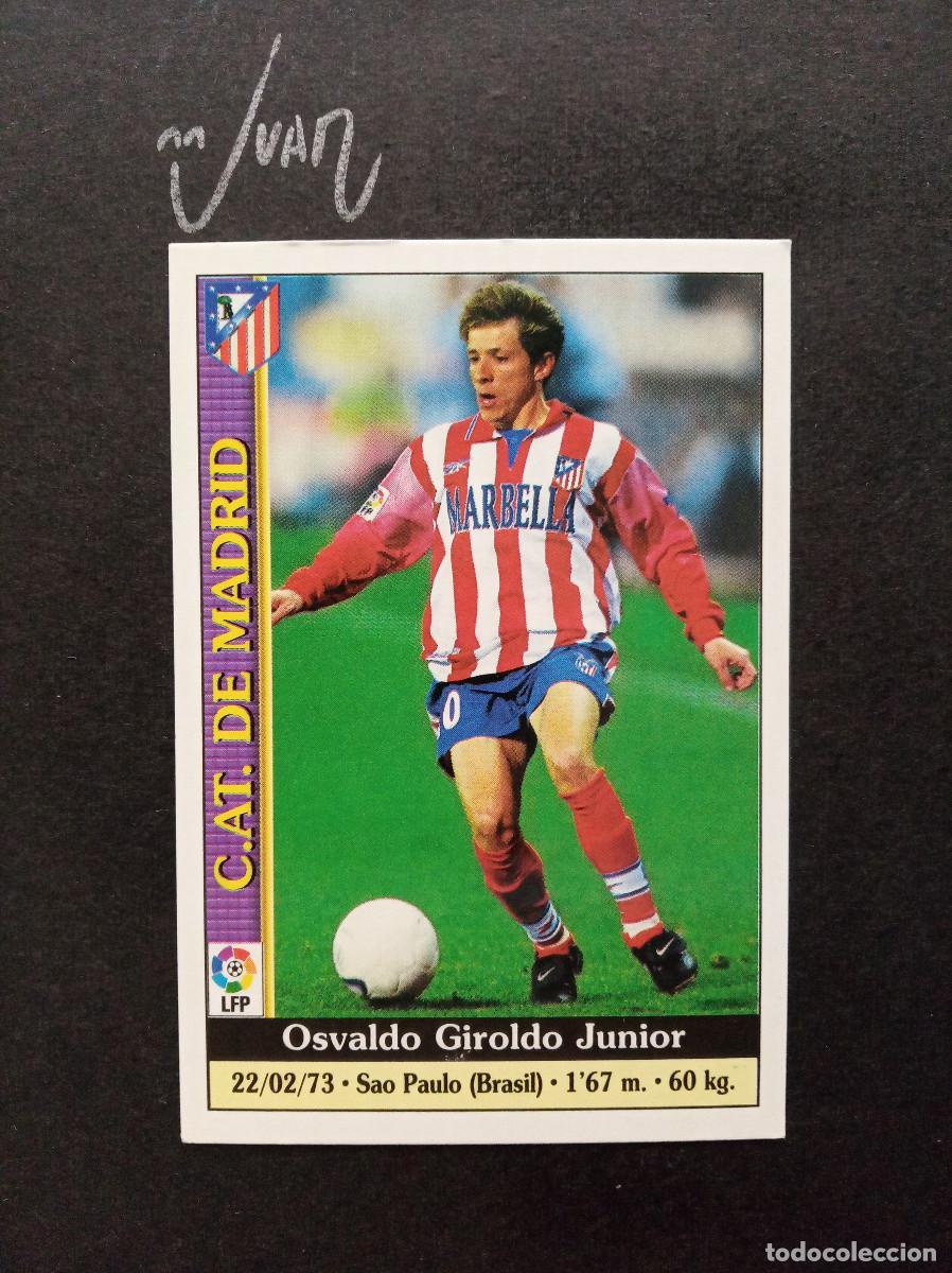 Cromos de f&uacute;tbol: N&ordm; 228 JUNINHO ATLETICO MADRID BRASIL ⚽ MUNDICROMO &reg; FICHAS LIGA FUTBOL 1999 2000 99 00