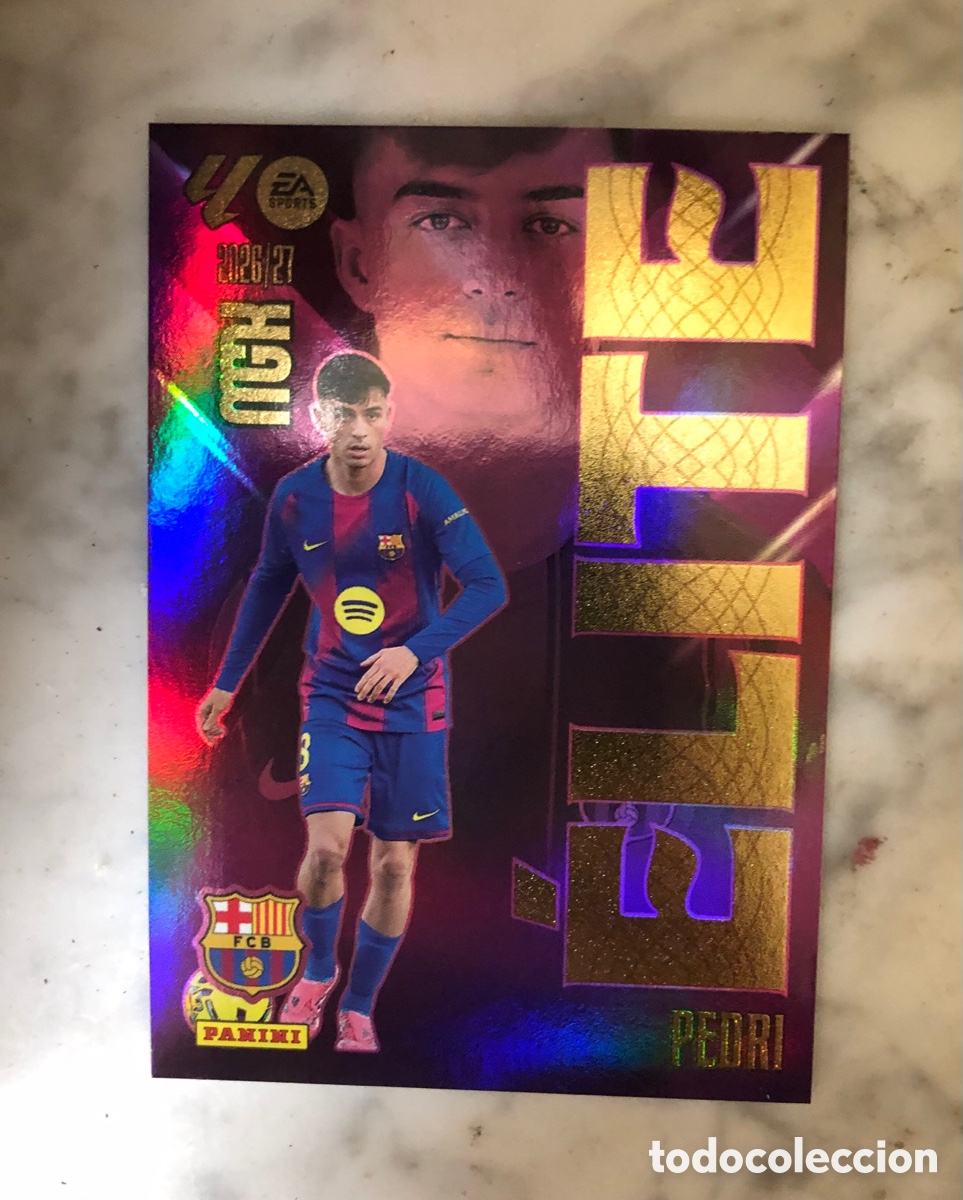 Cromos de f&uacute;tbol: Pedri 15 - Barcelona - ELITE - MEGACRACKS 2026 2027 - 26 27 - MGK - PANINI