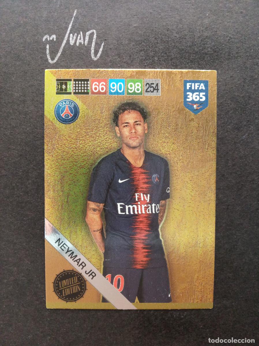 Cromos de f&uacute;tbol: LIMITED EDITION JR NEYMAR PARIS SAINT GERMAIN BRASIL ⚽ PANINI &reg; ADRENALYN FIFA 365 2018 2019 18 19