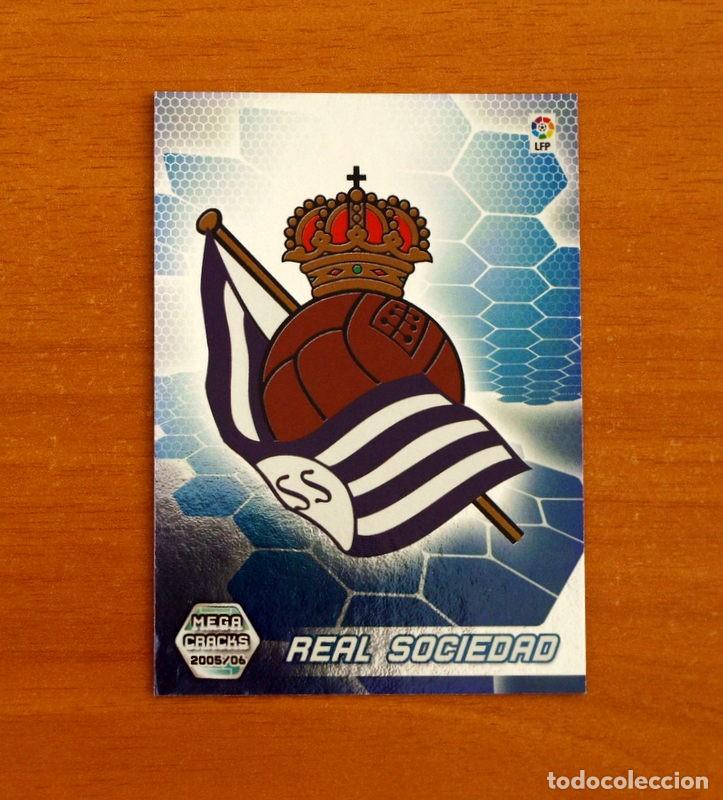 Cromos de f&uacute;tbol: Real Sociedad -N&ordm; 289 Escudo -Megacracks Las Fichas Liga 2005-2006-05-06 Mega Cracks Panini