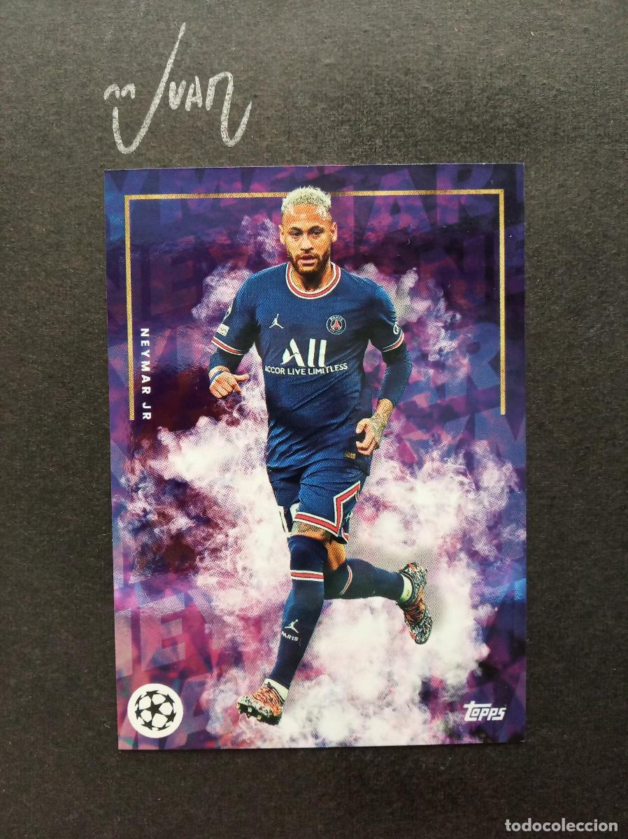 Cromos de f&uacute;tbol: NEYMAR JR PARIS SAINT GERMAIN PSG BRASIL ⚽ TOPPS &reg; MOURINHO PLATINUM CURATED SET 2022 2022 22 23