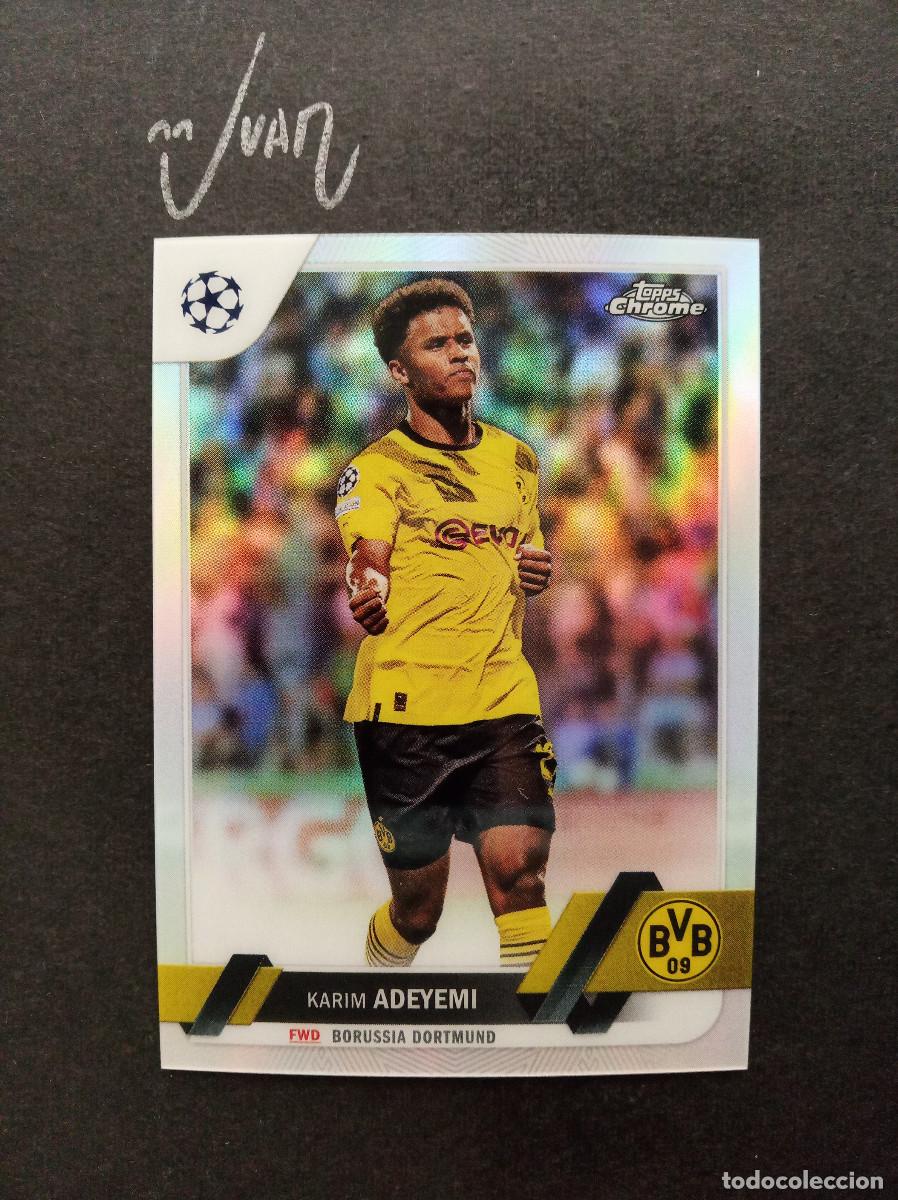 Cromos de f&uacute;tbol: 122 REFRACTOR ADEYEMI BORUSSIA DORTMUND BARCELONA 2026 2027 26 ⚽ TOPPS &reg; CHROME UEFA 2022 2023 22 23
