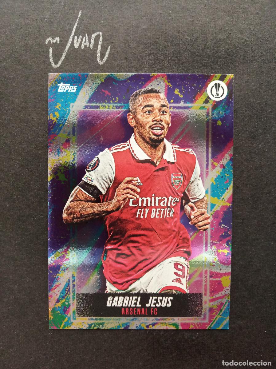Cromos de f&uacute;tbol: GABRIEL JESUS ARSENAL BARCELONA 2026 2027 26 27 ⚽ TOPPS &reg; BELLINGHAM CURATED SET 2021 2022 21 22