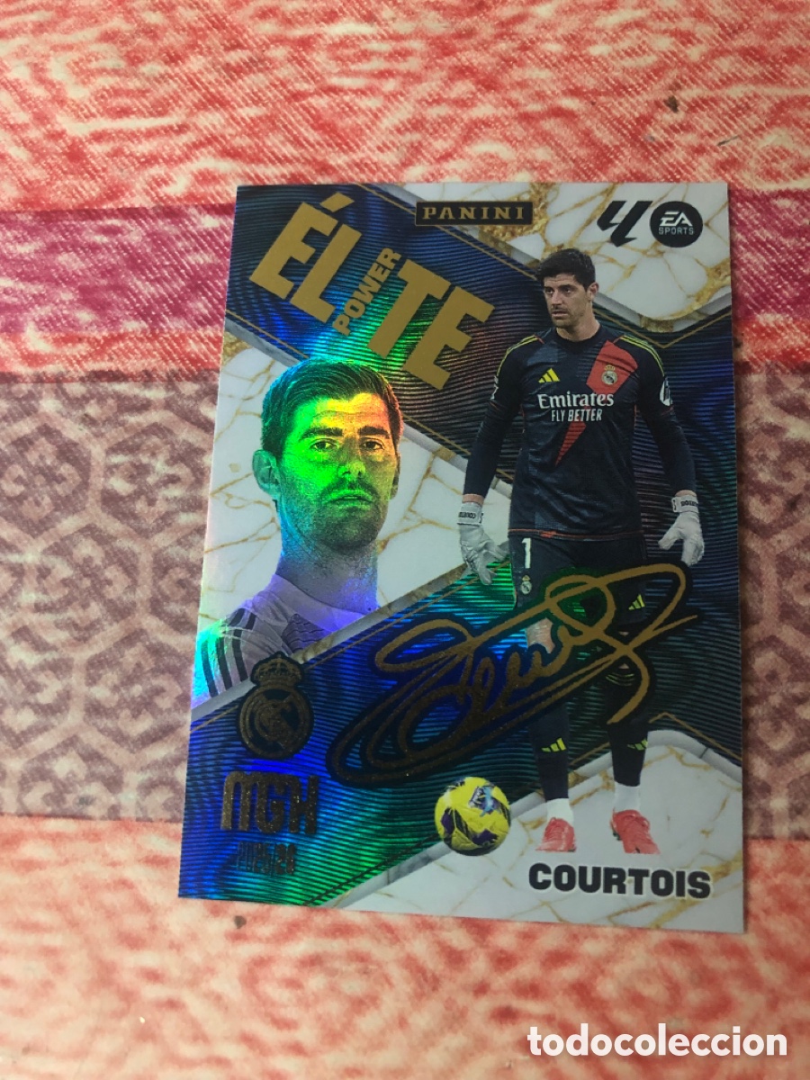 Cromos de f&uacute;tbol: P3 COURTOIS REAL MADRID ELITE POWER FICHAS ALBUM MEGACRACKS 2025 2026 MGK 25 26