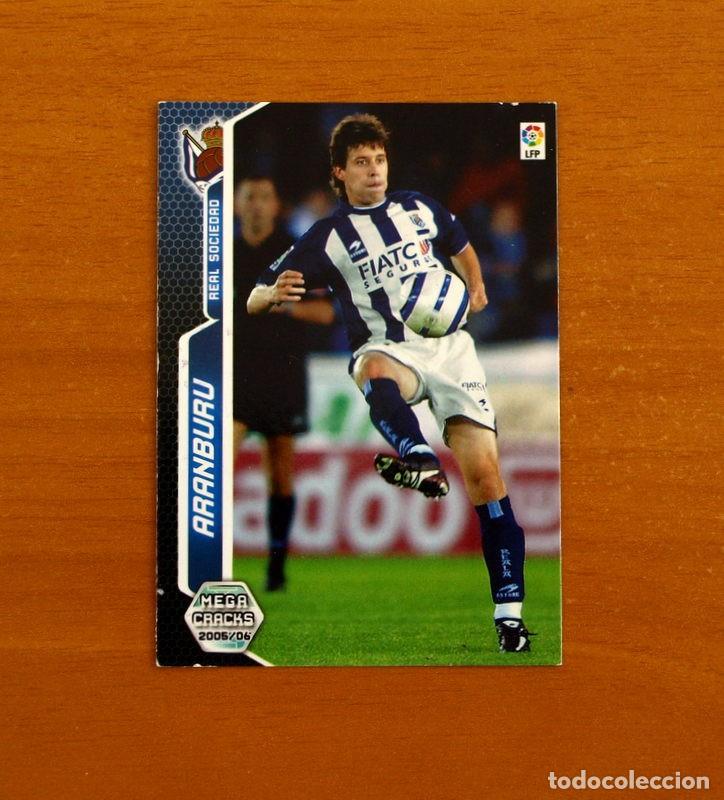 Cromos de f&uacute;tbol: Real Sociedad -N&ordm; 300 Aranburu -Megacracks Las Fichas Liga 2005-2006-05-06 Mega Cracks Panini