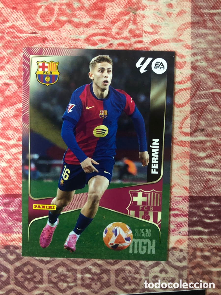 Cromos de f&uacute;tbol: 84 FERMIN BARCELONA BAR&Ccedil;A CROMO FUTBOL PANINI LIGA MGKS 25-26 MEGACRACKS 2025-2026