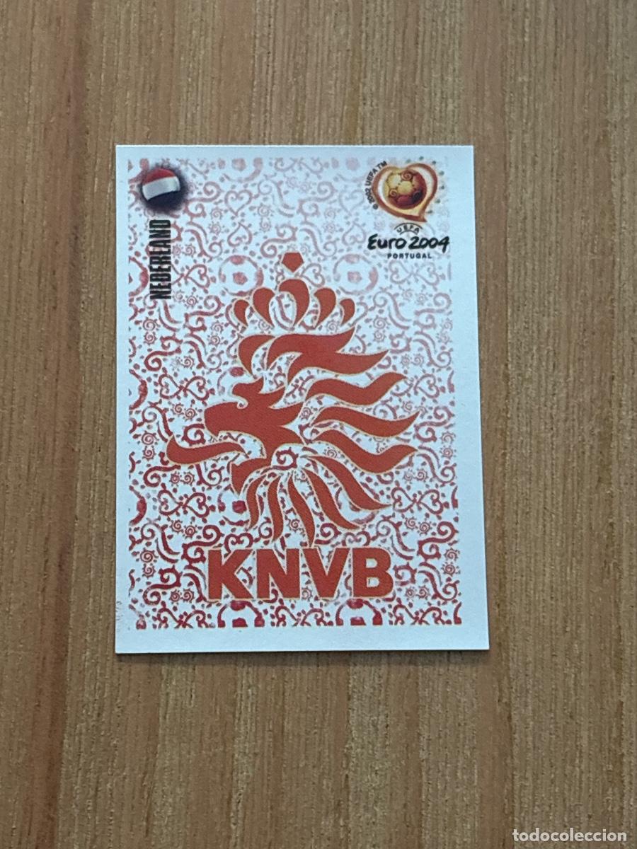 Cromos de f&uacute;tbol: 37. CROMO ESCUDO PA&Iacute;SES BAJOS N 317 EURO 2004 PORTUGAL PANINI NUNCA PEGADO SIN PEGAR