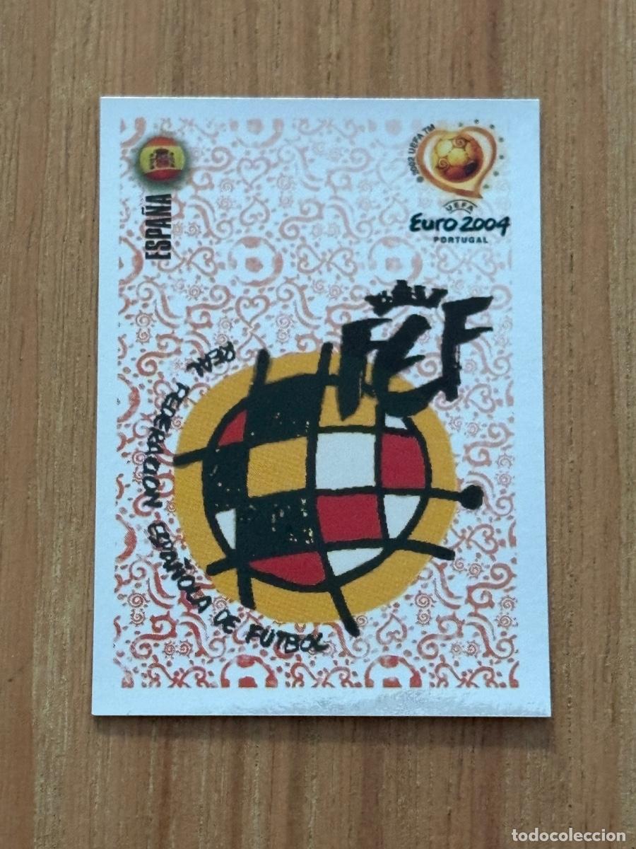 Cromos de Futebol: 37. CROMO ESCUDO ESPA&Ntilde;A N 70 EURO 2004 PORTUGAL PANINI NUNCA PEGADO SIN PEGAR