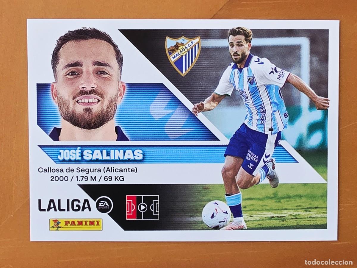 Cromos de f&uacute;tbol: 10 Jos&eacute; Salinas, M&aacute;laga CF, Panini Ediciones Liga Este 2026 2027 sin pegar