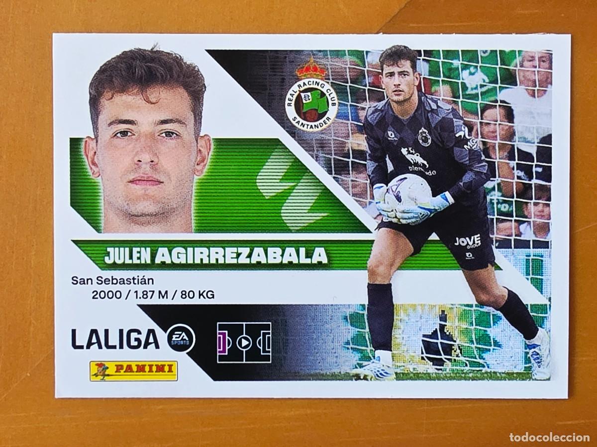 Cromos de f&uacute;tbol: 3 Julen Agirrezabala, Racing de Santander, Panini Ediciones Liga Este 2026 2027 sin pegar