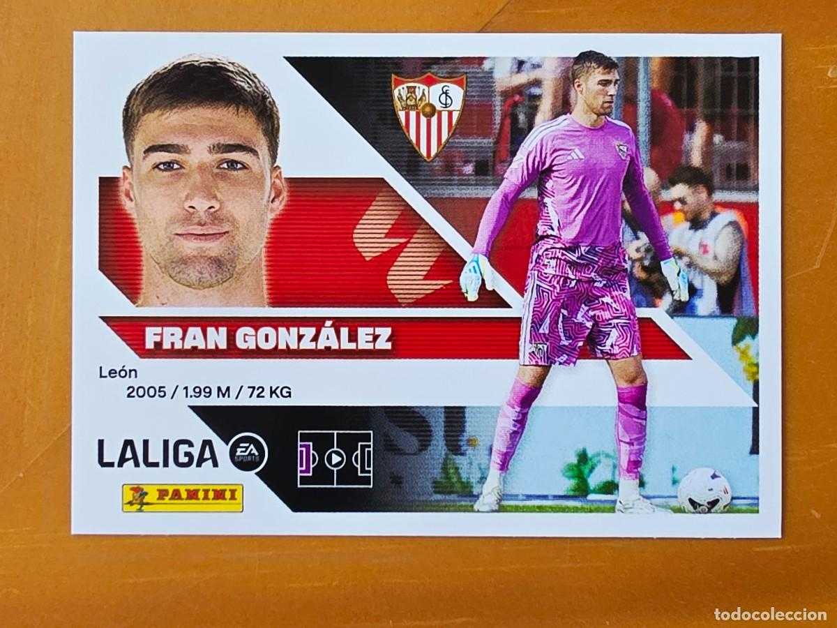 Cromos de f&uacute;tbol: 4 Fran Gonz&aacute;lez, Sevilla FC, Panini Ediciones Liga Este 2026 2027 sin pegar