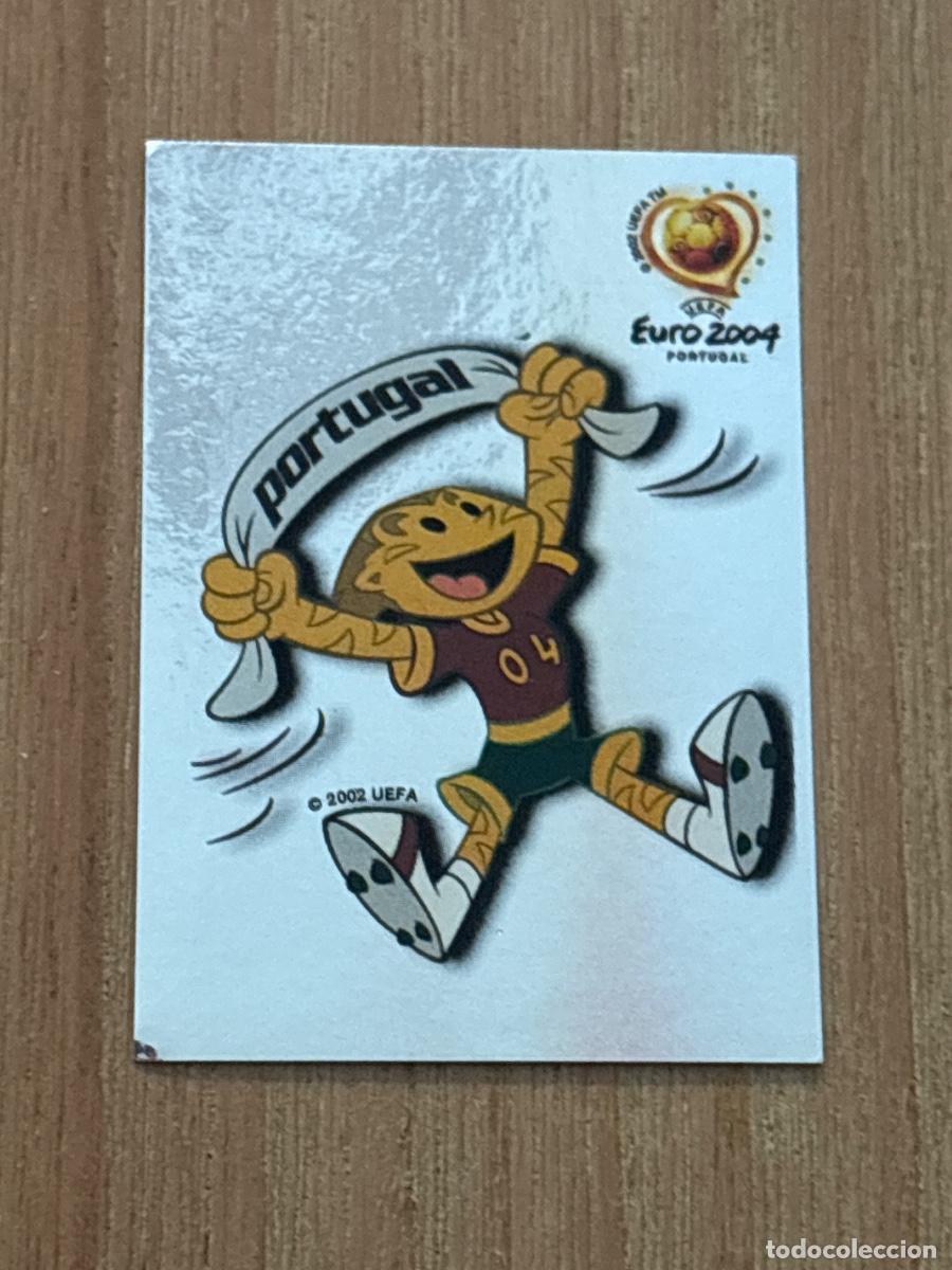 Cromos de f&uacute;tbol: 37. CROMO ESCUDO MASCOTA N 2 EURO 2004 PORTUGAL PANINI NUNCA PEGADO SIN PEGAR