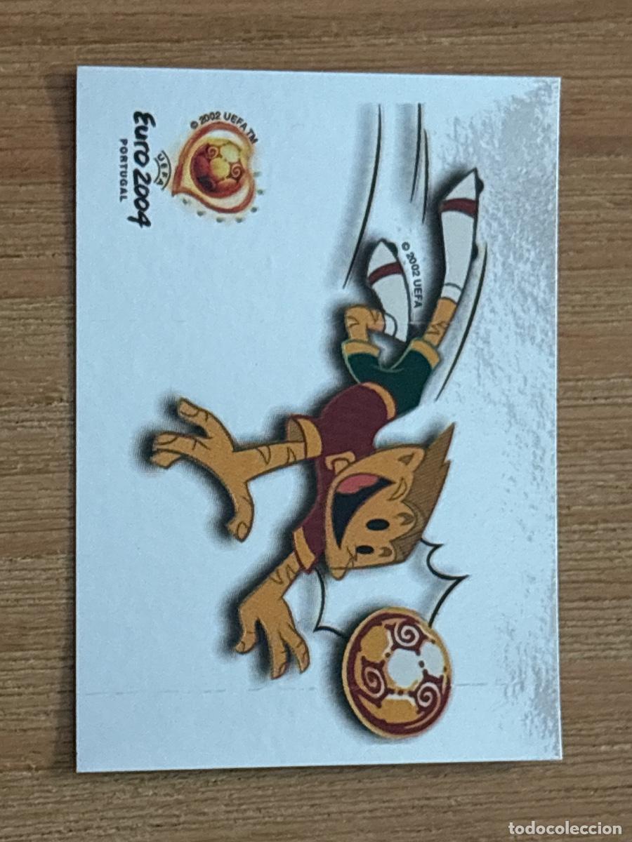 Cromos de f&uacute;tbol: 37. CROMO ESCUDO MASCOTA N 3 EURO 2004 PORTUGAL PANINI NUNCA PEGADO SIN PEGAR