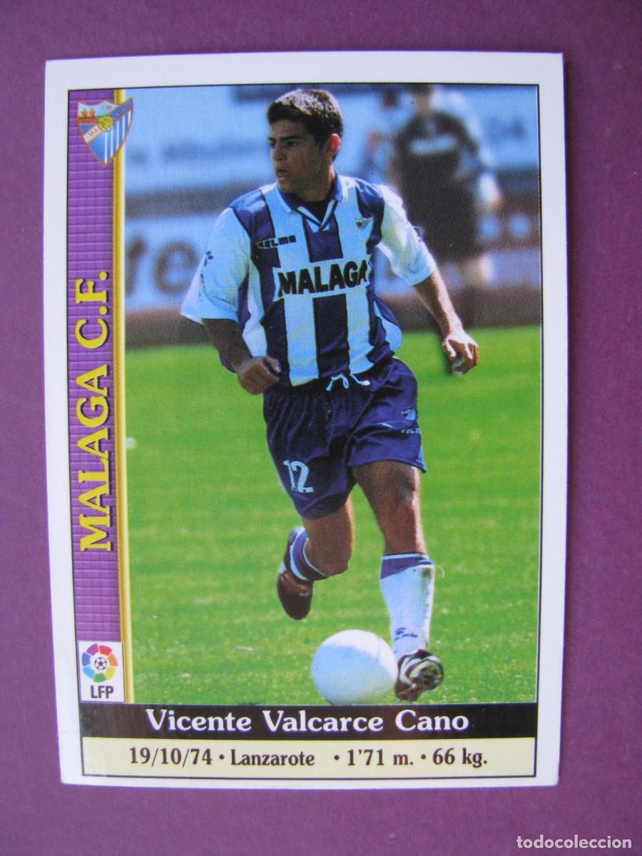 Cromos de f&uacute;tbol: CROMO DE MUNDI CROMO. 98/99. MALAGA C. F. VALCARCE