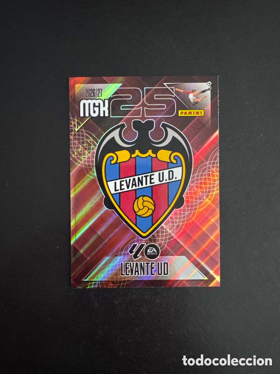 Cromos de f&uacute;tbol: ESCUDO LEVANTE N&Uacute;MERO 199 MEGACRACKS 2026 2027