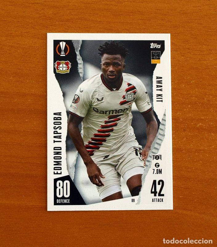 Cromos de f&uacute;tbol: Bayer 04 Leverkusen -89 Edmond Tapsoba -Away Kit-Topps Match Attax Trading Card Game-2023-2024-23-24