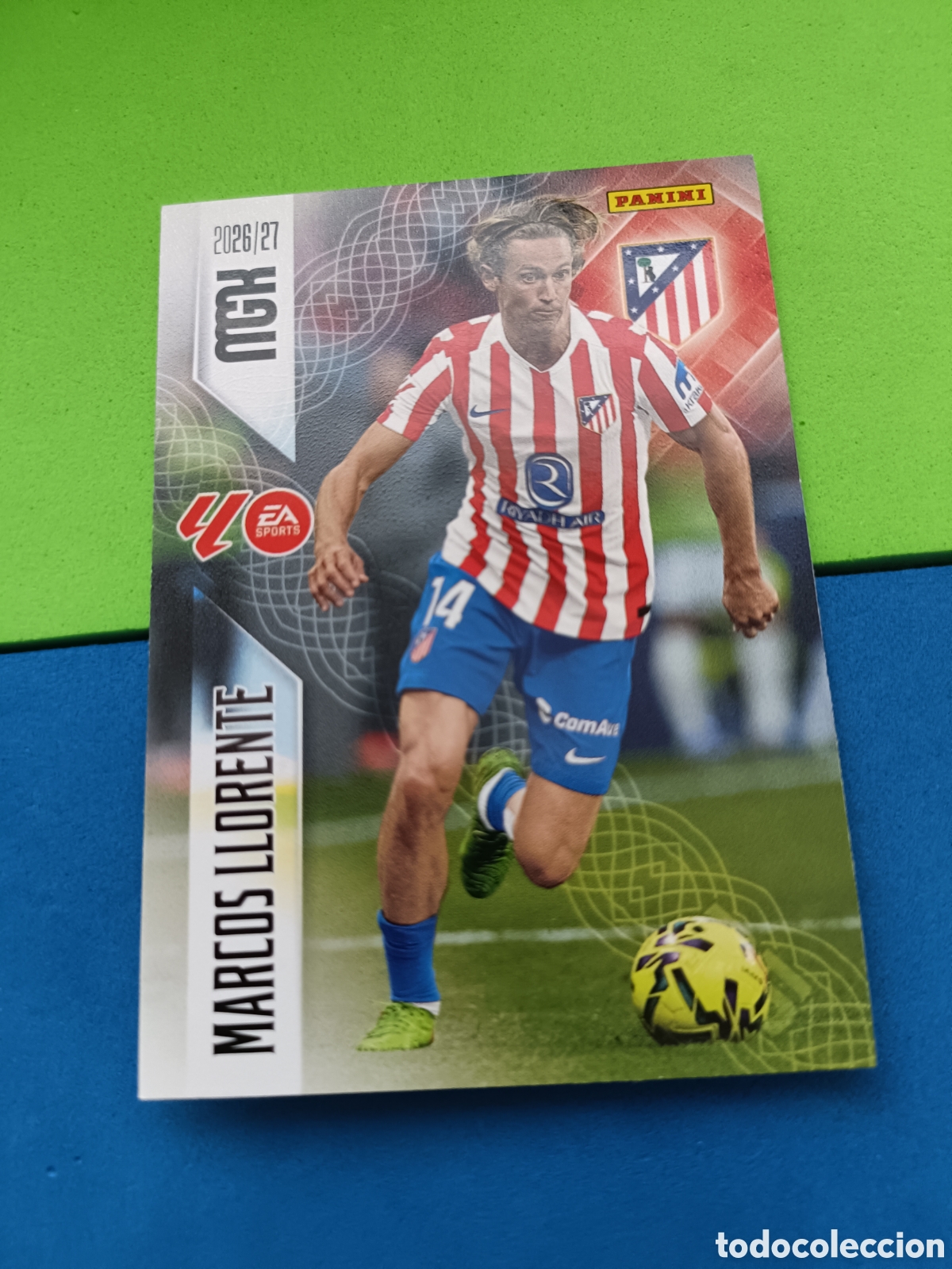 Cromos de f&uacute;tbol: PANINI 2026 2027 MGK MEGACRACKS 25 Aniversario - Atl&eacute;tico Madrid 58 Marcos Llorente