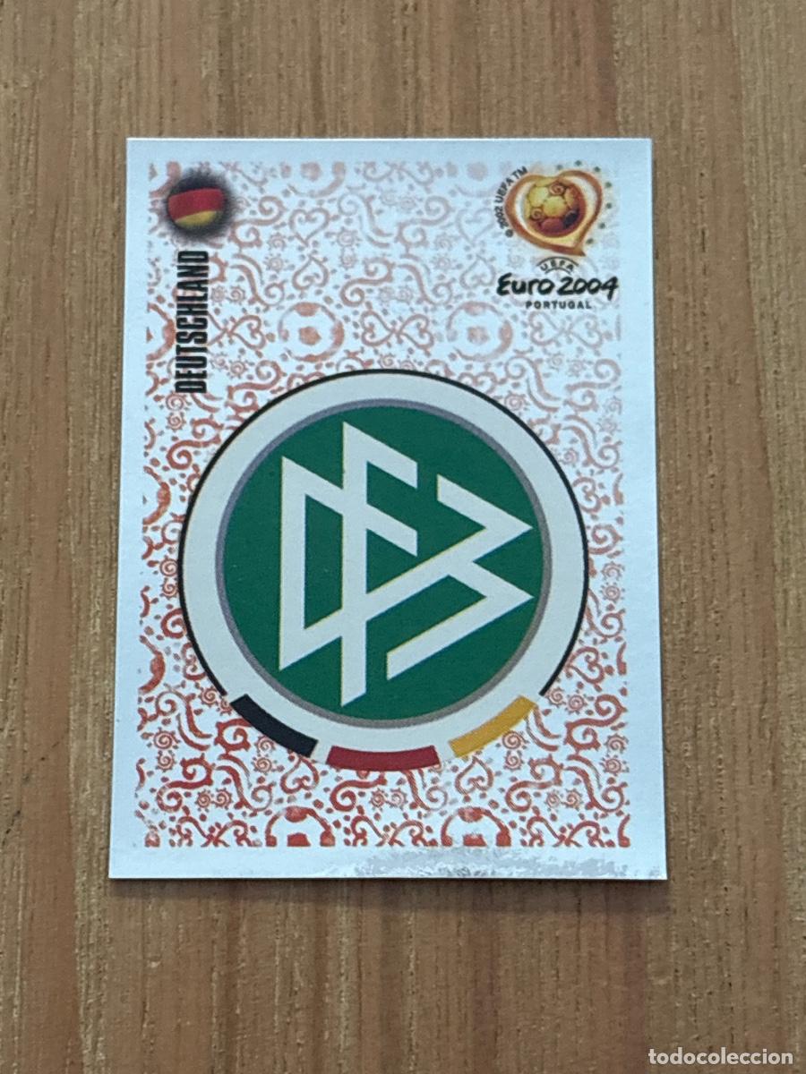 Cromos de f&uacute;tbol: 37. CROMO ESCUDO ALEMANIA N 296 EURO 2004 PORTUGAL PANINI NUNCA PEGADO SIN PEGAR