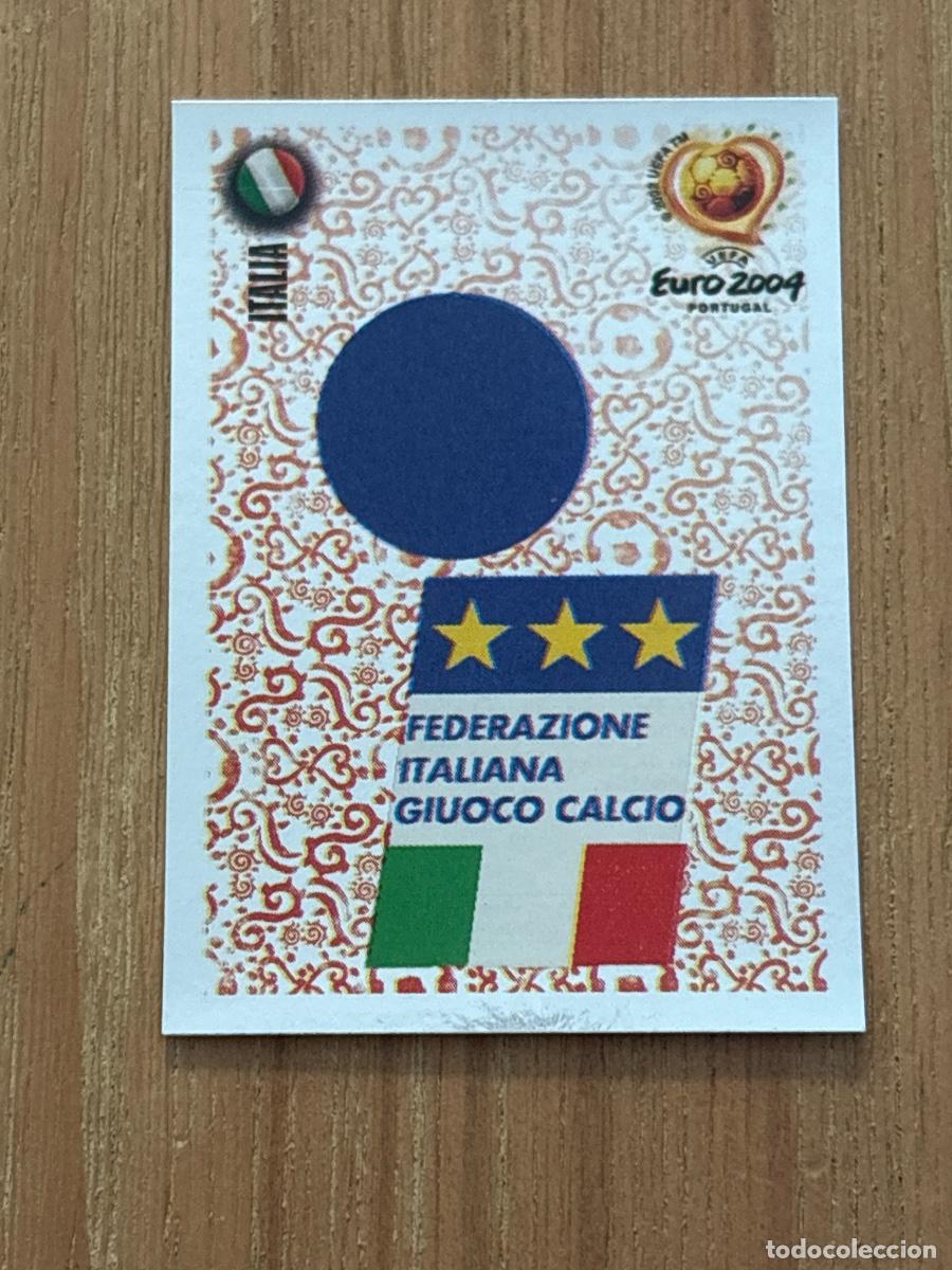 Cromos de f&uacute;tbol: 37. CROMO ESCUDO ITALIA N 221 EURO 2004 PORTUGAL PANINI NUNCA PEGADO SIN PEGAR