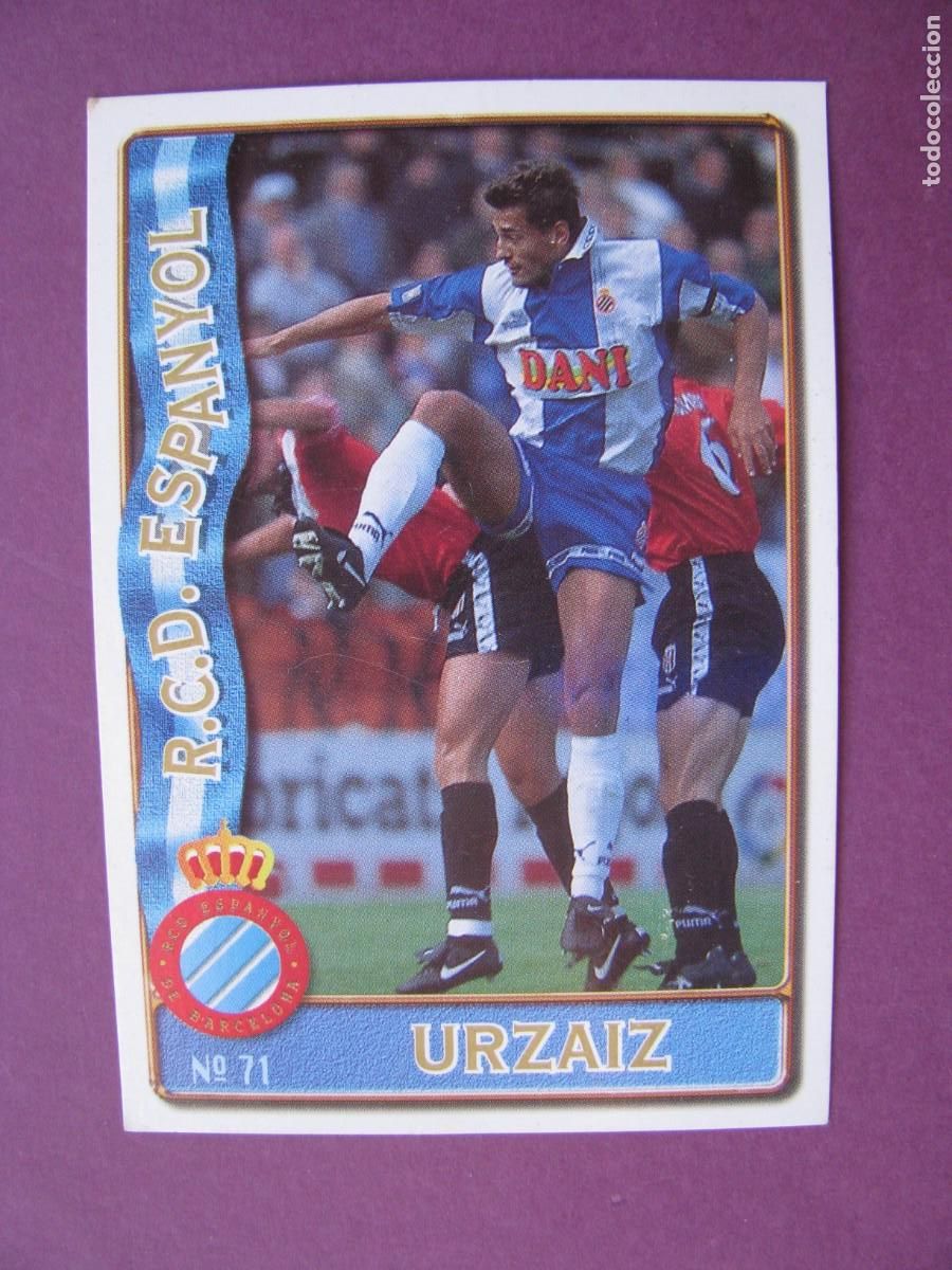 Cromos de f&uacute;tbol: CROMO DE MUNDI CROMO. R.C.D. ESPANYOL. URZAIZ.
