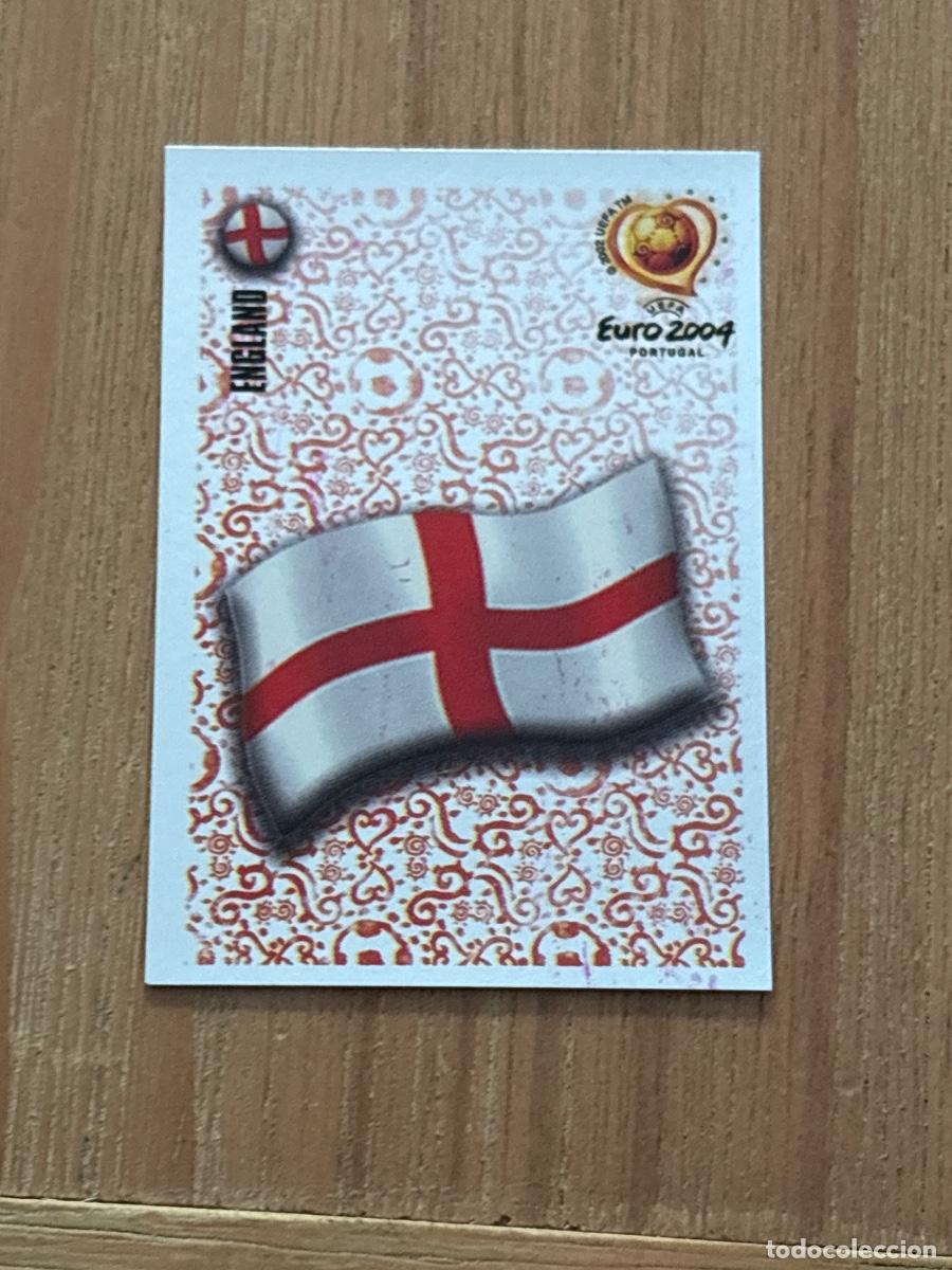 Cromos de f&uacute;tbol: 37. CROMO ESCUDO INGLATERRA N 116 EURO 2004 PORTUGAL PANINI NUNCA PEGADO SIN PEGAR