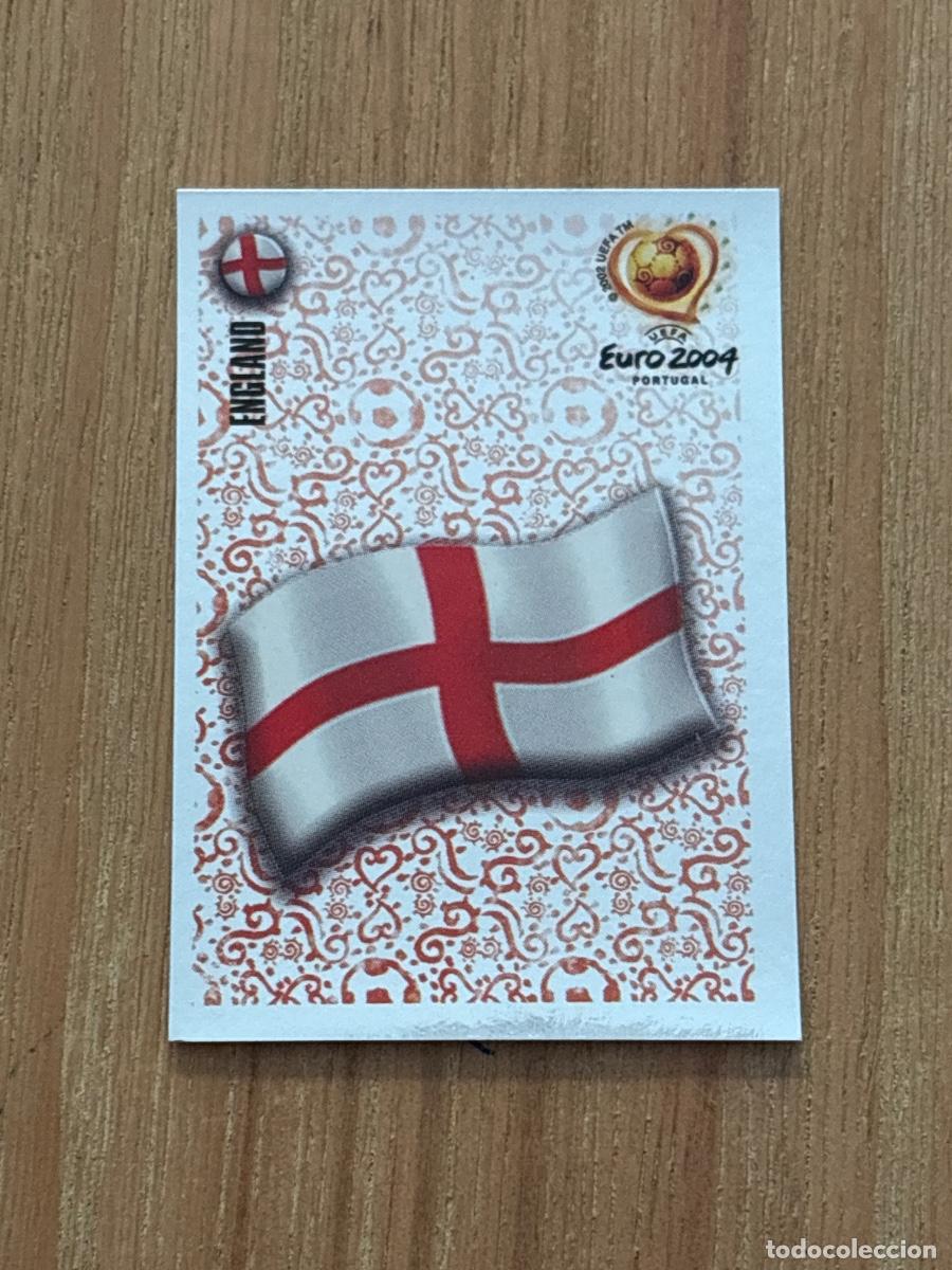 Cromos de f&uacute;tbol: 37. CROMO ESCUDO INGLATERRA N 116 EURO 2004 PORTUGAL PANINI NUNCA PEGADO SIN PEGAR