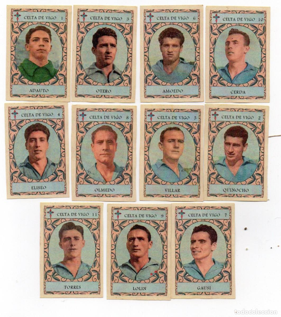 Cromos de f&uacute;tbol: CELTA DE VIGO,1954. DE CHOCOLATES KAOMELIN.