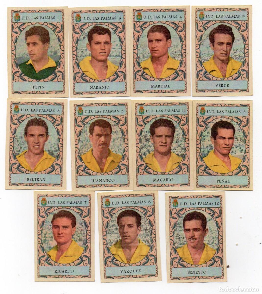 Cromos de f&uacute;tbol: LAS PALMAS 1954, DE CHOCOLATES, KAOMELIN