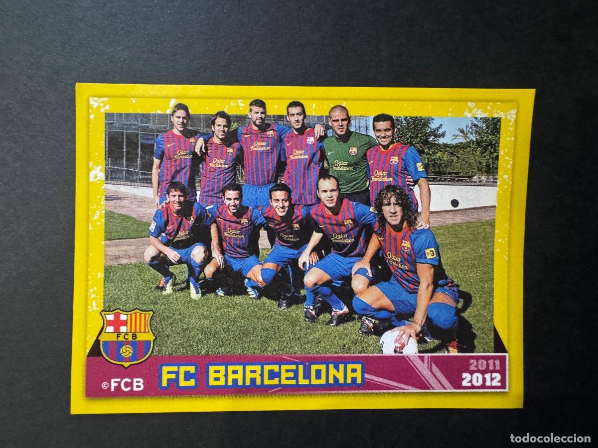Cromos de f&uacute;tbol: MESSI Y EQUIPO CROMO F&Uacute;TBOL FC BARCELONA 2011-2012 -NUNCA PEGADO / COMPRA MIN&Iacute;MA 5 &euro;