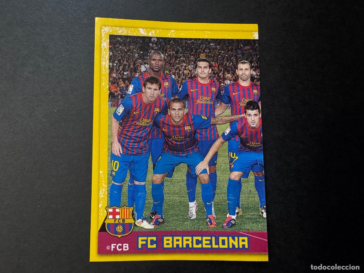 Cromos de f&uacute;tbol: MESSI Y EQUIPO CROMO F&Uacute;TBOL FC BARCELONA 2011-2012 -NUNCA PEGADO / COMPRA MIN&Iacute;MA 5 &euro;