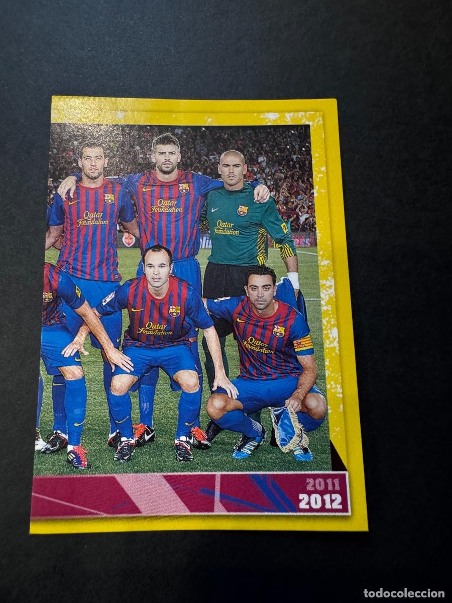 Cromos de f&uacute;tbol: MESSI Y EQUIPO CROMO F&Uacute;TBOL FC BARCELONA 2011-2012 -NUNCA PEGADO / COMPRA MIN&Iacute;MA 5 &euro;