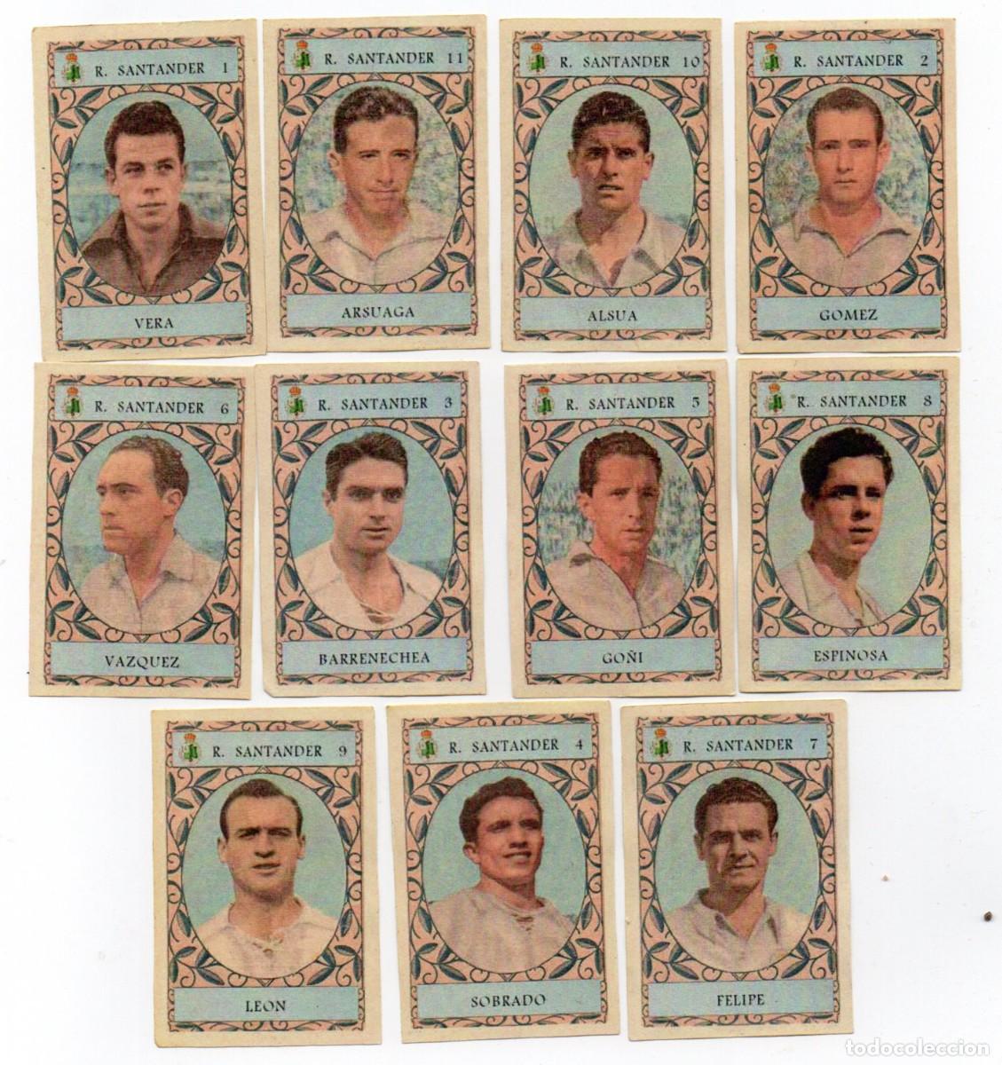 Cromos de Futebol: SANTANDER 1954, DE CHOCOLATES KAOMELIN.