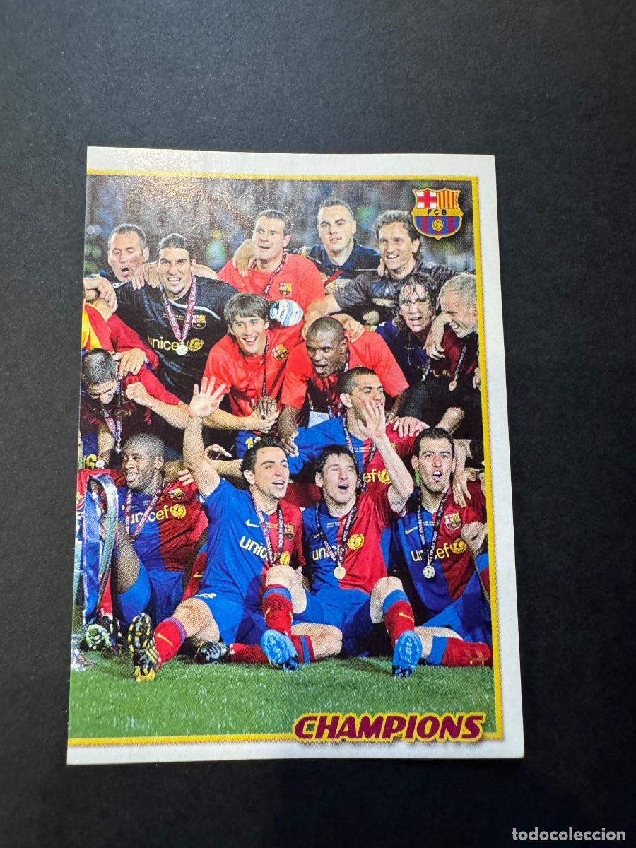 Cromos de f&uacute;tbol: MESSI Y EQUIPO CROMO F&Uacute;TBOL BAR&Ccedil;A 6 COPAS FC BARCELONA 2009-2010 -NUNCA PEGADO / COMPRA MIN&Iacute;MA 5 &euro;