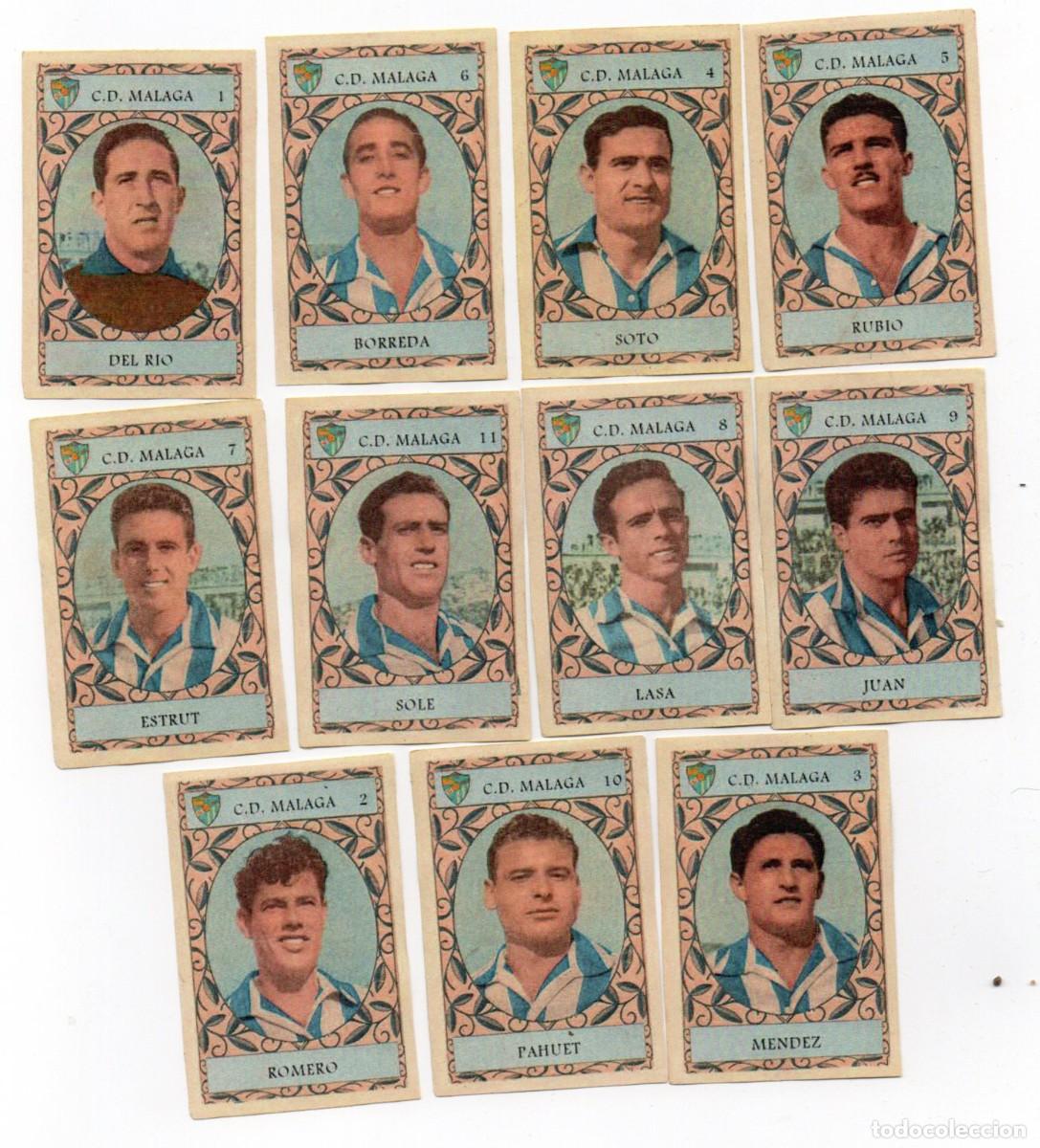 Cromos de f&uacute;tbol: MALAGA 1954, DE CHOCOLATES KAOMELIN,