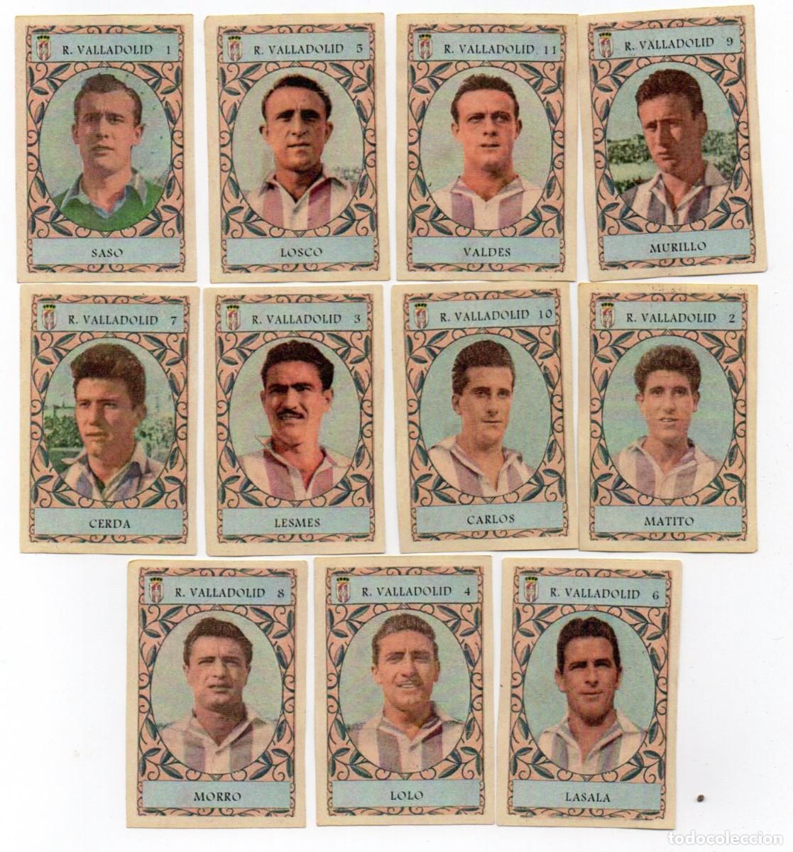 Cromos de f&uacute;tbol: VALLADOLID 1954, DE CHOCOLATES, KAOMELIN