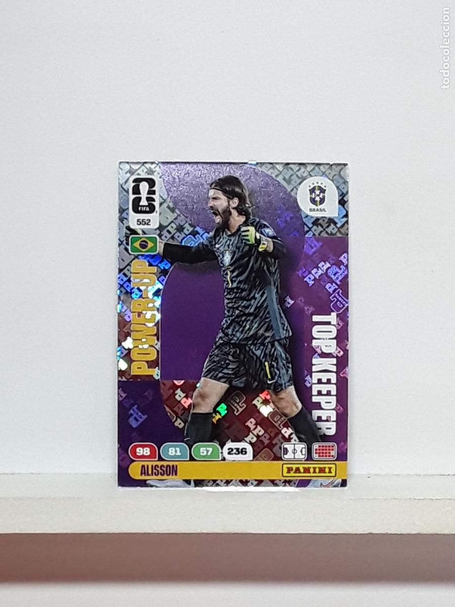 Cartes &agrave; collectionner de Football: ADRENALYN MUNDIAL 2026 WORLD CUP 26 ALBUM PANINI N 552 BRASIL BRAZIL POWER KEEPER ALISSON