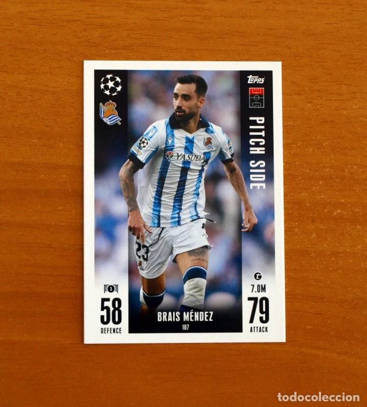 Figurine di Calcio: Real Sociedad -N&ordm; 107 Brais M&eacute;ndez -Pitch Side-Topps Match Attax Trading Card Game-2023-2024-23-24