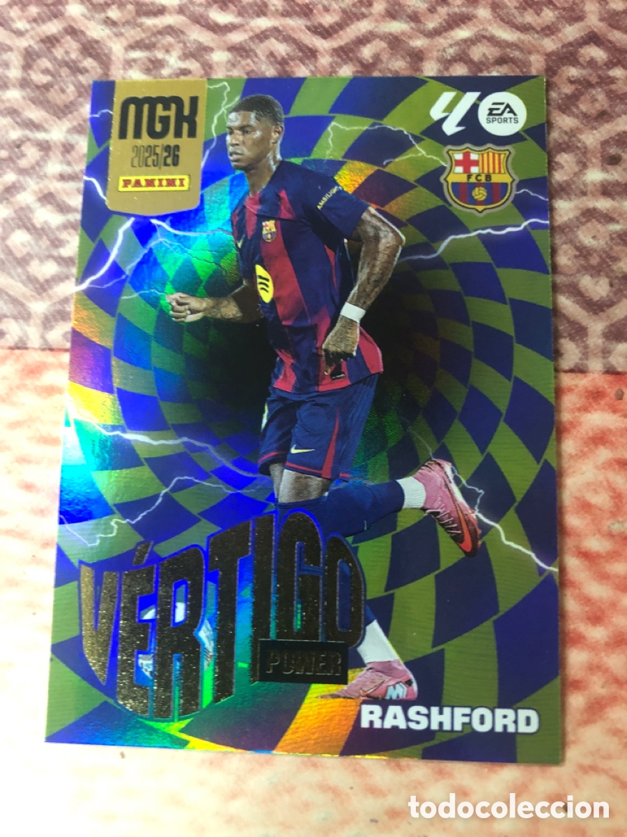 Cromos de f&uacute;tbol: P 509 MEGACRACKS MGK 25 26 RASHFORD FC BARCELONA V&Eacute;RTIGO POWER LALIGA PANINI LA LIGA 2025 2026