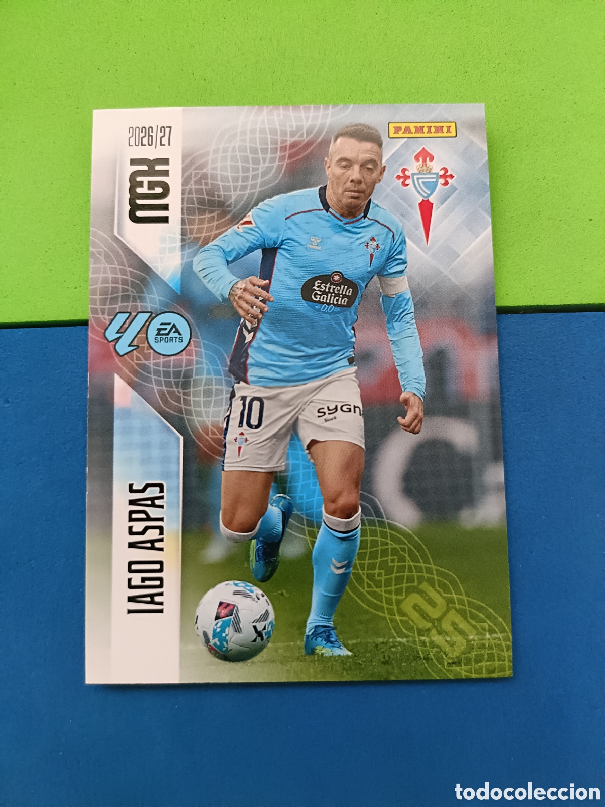 Cromos de f&uacute;tbol: PANINI 2026 2027 MGK MEGACRACKS 25 Aniversario - Celta Vigo 124 Iago Aspas