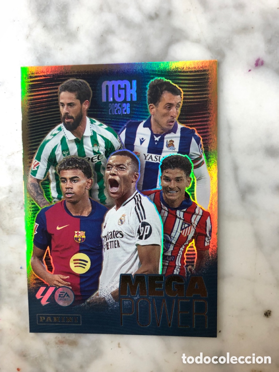 Cromos de f&uacute;tbol: CROMO MEGACRACKS MGK 2025 2026 25 26 PANINI N&ordm; 441 MEGAPOWER MEGA POWER MBAPPE YAMAL ISCO ALVARE