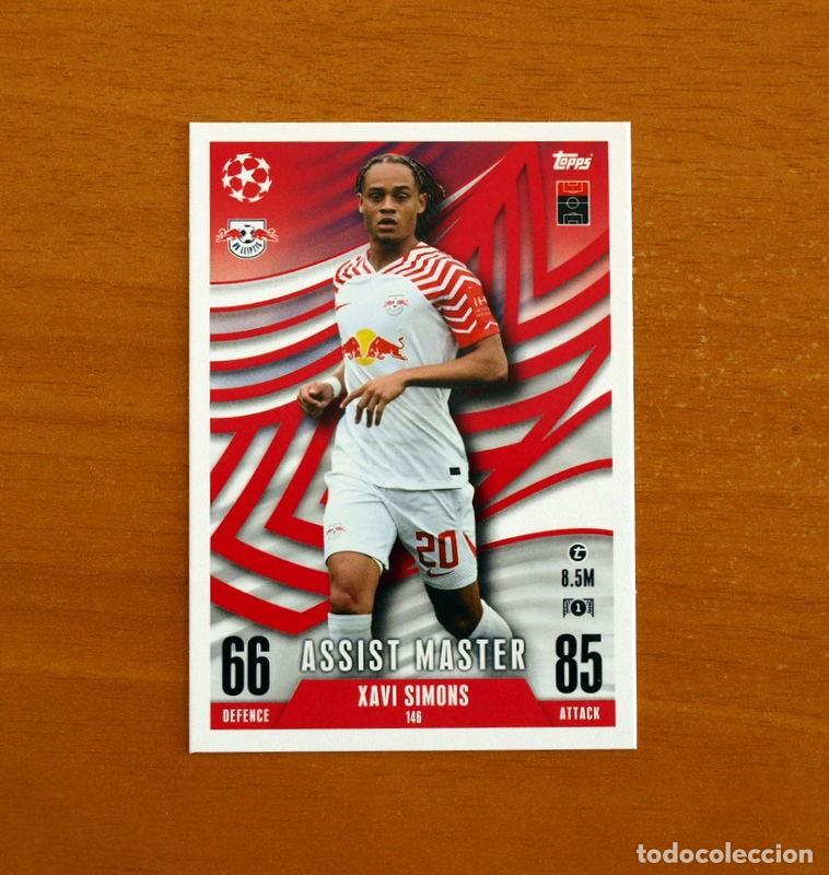 Cromos de f&uacute;tbol: RB Leipzig -N&ordm; 146 Xavi Simons -Assist Master-Topps Match Attax Trading Card Game-2023-2024