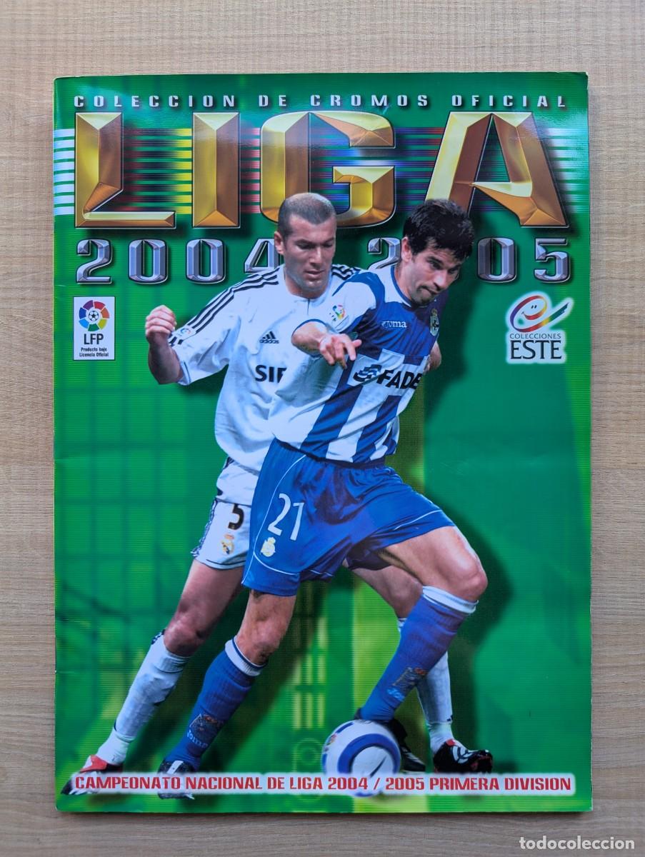 Cromos de f&uacute;tbol: ALBUM LIGA 1&ordf; DIVISI&Oacute;N 2004-2005 EDICIONES ESTE - COMPLETO (1 cromo por casilla, 415 cromos)