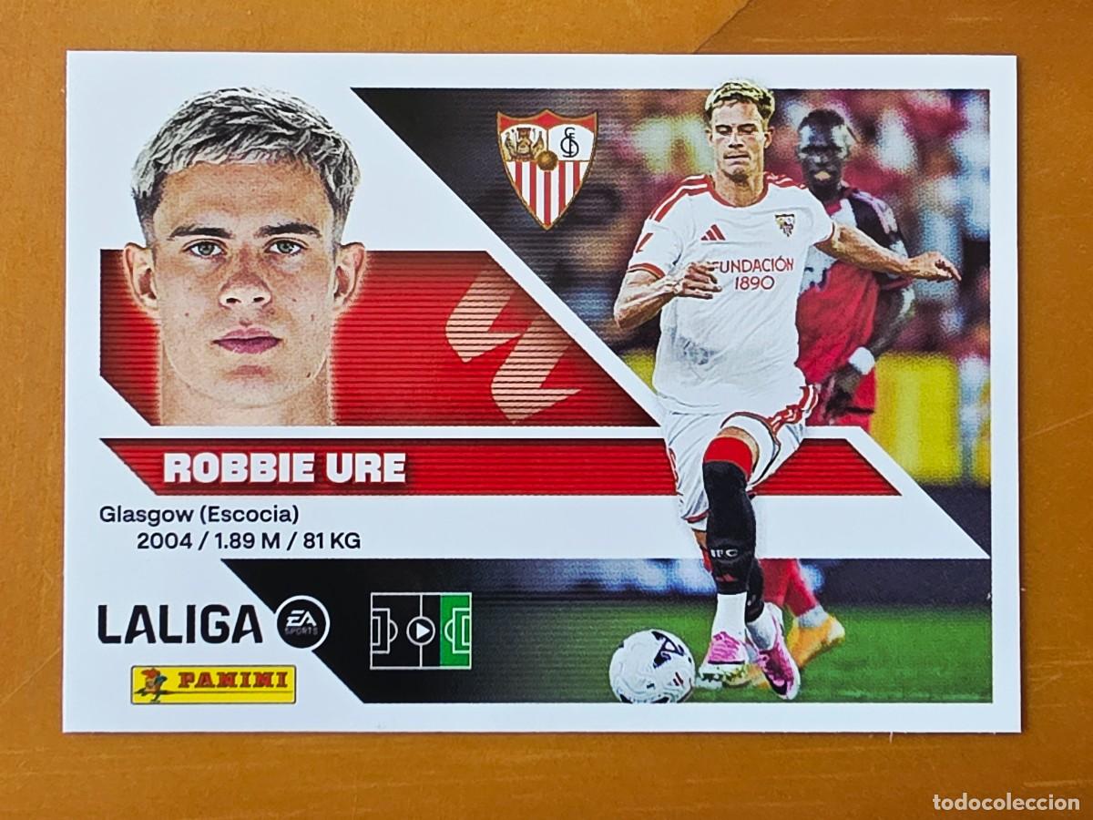 Cromos de f&uacute;tbol: &Uacute;ltimos Fichajes 25 Robbie Ure, Sevilla FC, Panini Ediciones Liga Este 2026 2027 sin pegar