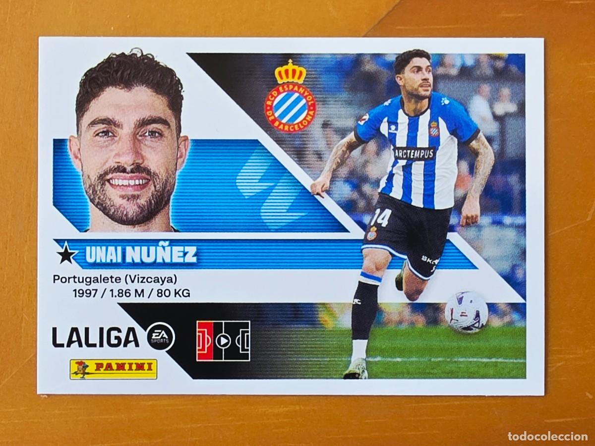 Cromos de f&uacute;tbol: &Uacute;ltimos Fichajes 27 Unai N&uacute;&ntilde;ez, RCD Espanyol, Panini Ediciones Liga Este 2026 2027 sin pegar