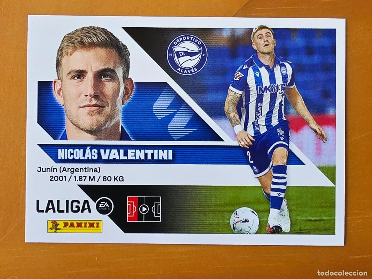Cromos de f&uacute;tbol: &Uacute;ltimos Fichajes 30 Nicol&aacute;s Valentini, Deportivo Alav&eacute;s, Panini Ediciones Liga Este 2026 2027 26 27