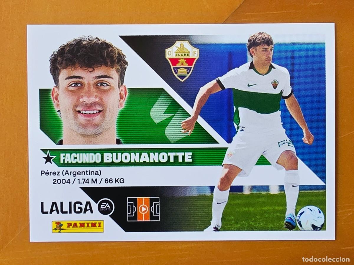 Cromos de f&uacute;tbol: &Uacute;ltimos Fichajes 32 Facundo Buonanotte Elche CF Panini Ediciones Liga Este 2026 2027 26 27 sin pegar