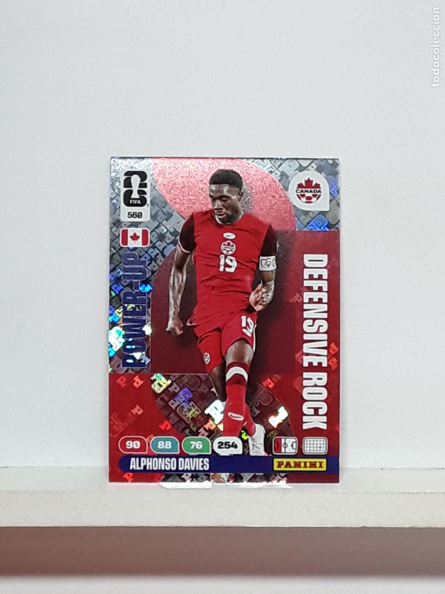 Football Stickers: ADRENALYN MUNDIAL 2026 WORLD CUP 26 ALBUM PANINI N 560 CANADA POWER DEFENSIVE ALPHONSO DAVIES