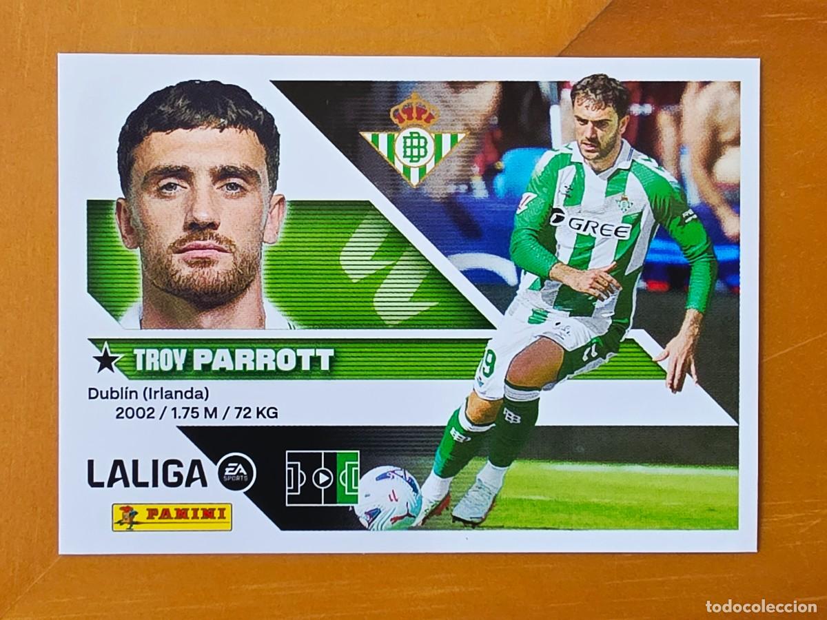 Cromos de f&uacute;tbol: &Uacute;ltimos Fichajes 38 Troy Parrott, Real Betis, Panini Ediciones Liga Este 2026 2027 26 27