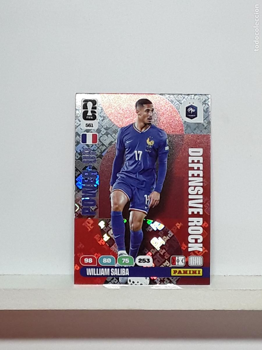 Cromos de f&uacute;tbol: ADRENALYN MUNDIAL 2026 WORLD CUP 26 ALBUM PANINI N 561 FRANCIA FRANCE POWER DEFENSIVE WILLIAM SALIBA